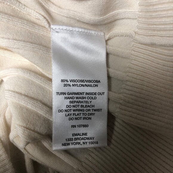 Emaline Sweater Womens Size Petite Large Long Sleeve Laced Front Ribbed Pullover - Picture 6 of 7